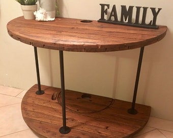 Wooden spool tables