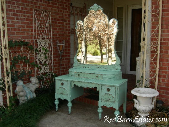 MAKEUP VANITY Custom Order An Antique Dresser Shabby Chic Like this item? - MAKEUP VANITY Custom Order An Antique Dresser Shabby Chic
