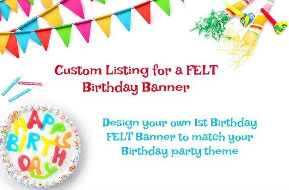 custom birthday banner birthday banner party decorations