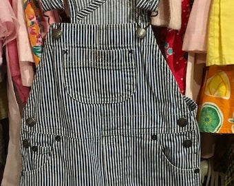 Striped Shorty Overalls 12/18 Months