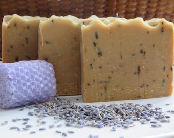 Lavender Honey Beeswax Soap, All Natural Soap, Cold Process Soap, Bath Soap, Bar Soap, Artisan Soap, Spa Soap, Shea Butter, Handmade Soap