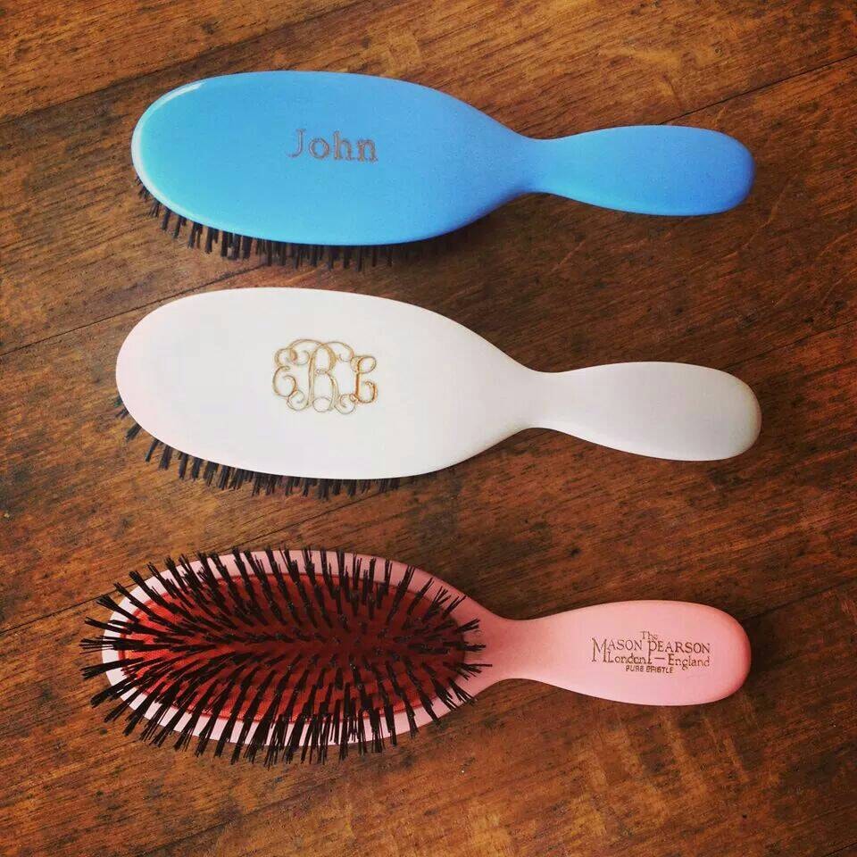 Engraved Mason Pearson Child Hair Brush