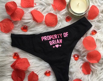 Sale !! Property of Ladies underwear- Anniversary, Valentines Day, birthday for wife, Sexy Gift, Gift for husband, naughty