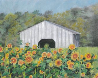 Barn Art, Custom Artwork, Farm Art, Farm Artwork, Barn Paintings, Farm Paintings, Farm House Art, Farm House Paintings, Pastel Paintings