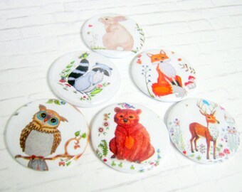 Wilderness Needle Minder Collection, Choose from 6 Animals of The Forest, Cross Stitch, Needlepoint, Embroidery, Needle Minder