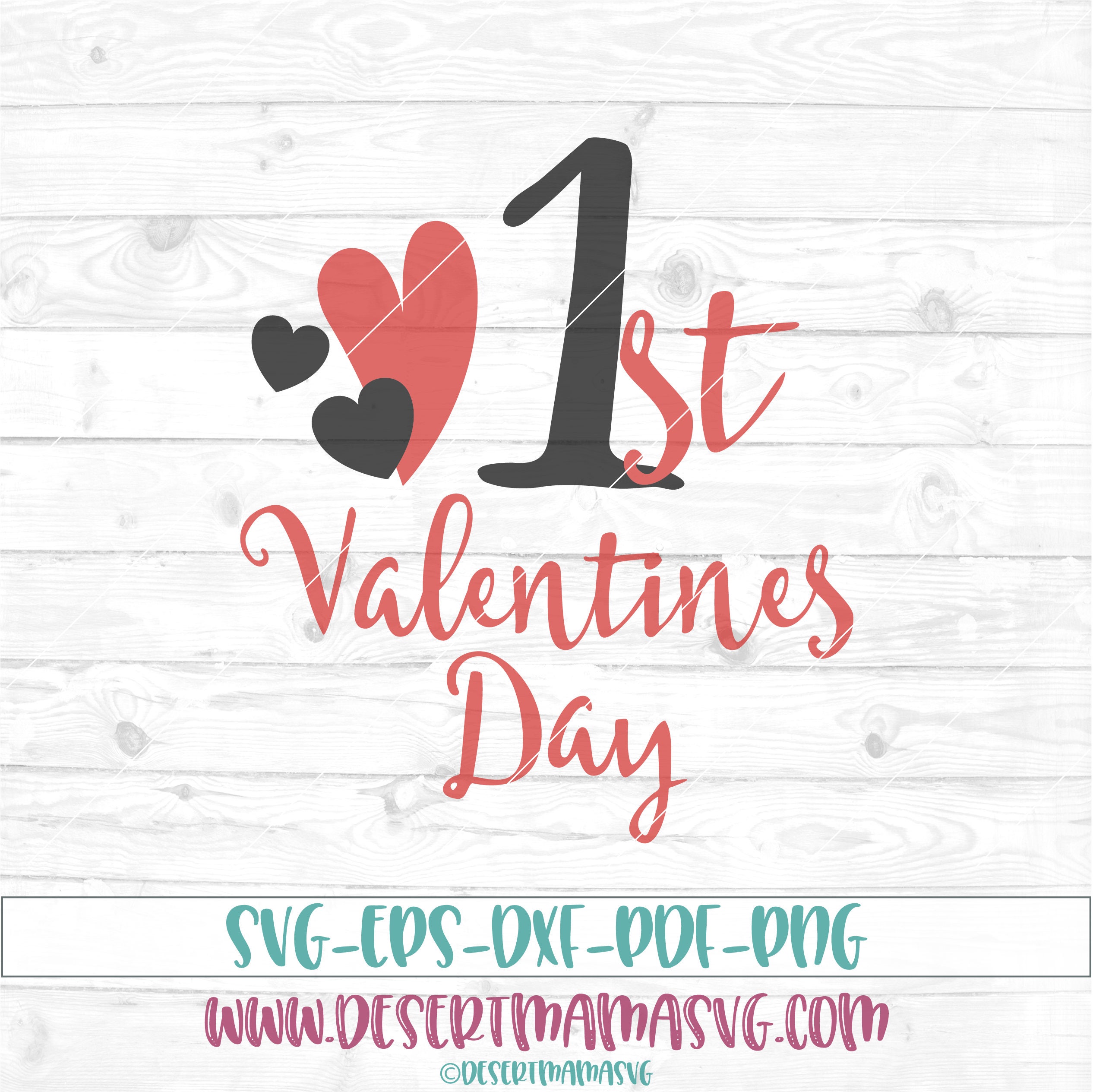 Download First Valentines day svg eps dxf png cricut or cameo scan