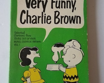 Very Funny, Charlie Brown 1950's Paperback Book