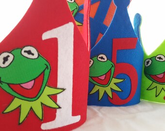 Kermit The Frog Birthday Crown - Muppets Party - Kermit The Frog Party Hat