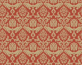 Traditions Red/Tan hemp fabric