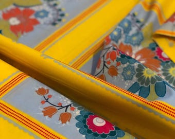 Anna Maria Horner Little Folks Voile, Square Dance in Citrus , cotton voile ,Fabric Canada/One panel
