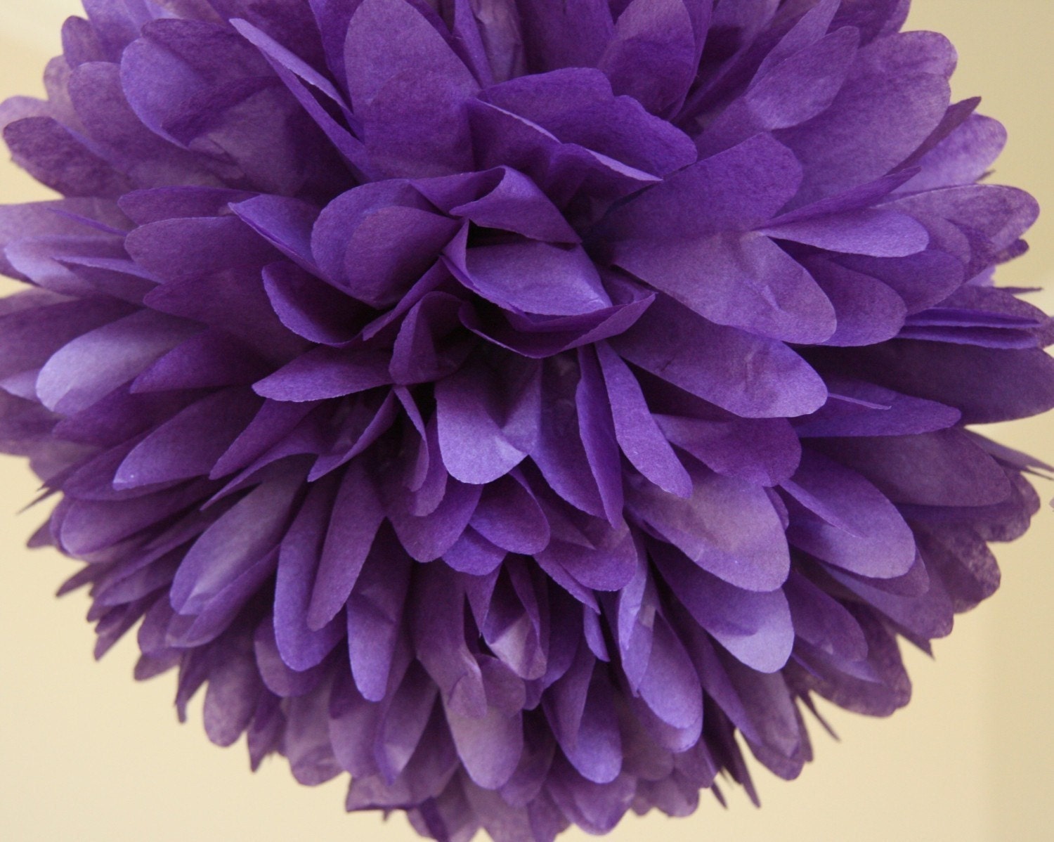 PURPLE Tissue Paper Pom