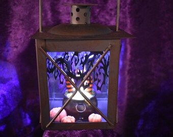 Witch in cauldron Lantern