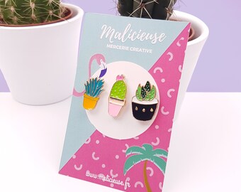Pin's cute little plants / Malicieuse accessories