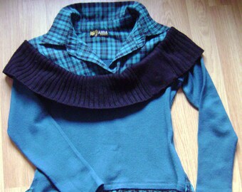 Blue Sweater,Pullover,Knitted Sweater Spring,Woman Pullover,Gift for her,Womens Sweaters,Womens Pullovers, Blue Chic Sweater,Feminine