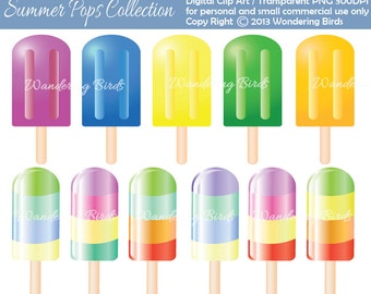 Ice pop clipart | Etsy