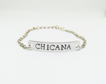 Chicana childhood bracelet (xicana bracelet, latinx, mexican bracelet)
