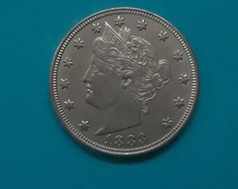 1883 Liverty V Nickle No Cents Very High Quality 135 year old coin