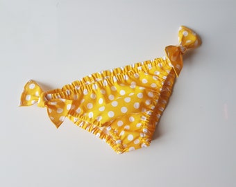 Costumino in tessuto di cotone per bambina