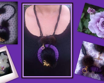 Textile necklace... HIGH FASHION!