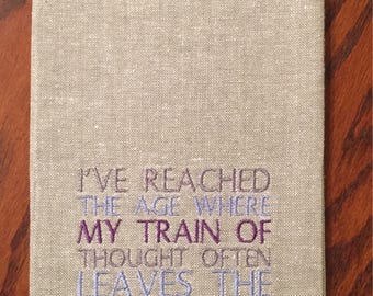 Thought Train Tea Towel