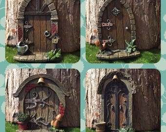 Miniature fairy garden door, miniature door, fairy garden accessories, fairy supplies, mini stepping stones, gnome door