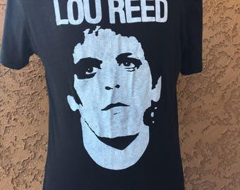 Loureed Reproduction print black T shirt Large