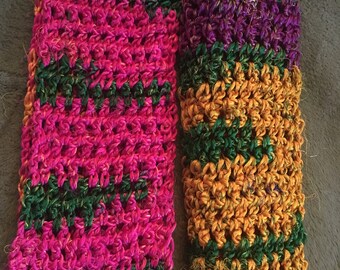 Sari Silk Crocheted Scarf