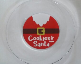 Cookies for Santa plate