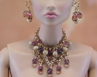 Doll jewelry set for Fashion Royalty, Barbie and other 1/6 fashion dolls