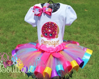 Shopkins Tutu - Shopkins Tutu Set -Birthday Tutu Set- Personalized Shopkins Set