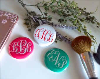 Monogrammed Pin Buttons