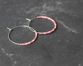 "Carpe Diem" hoop earrings