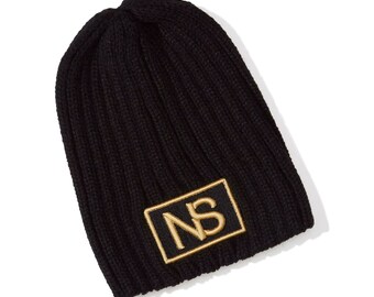Neatscene Black Ribbed Beanie