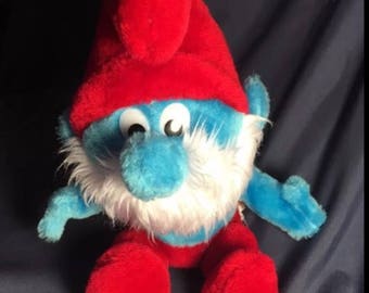Papa Smurf Plushie from 1979 The Smurfs