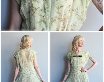 1950s Dress // Jean Lang Willow Dress // vintage 50s dress