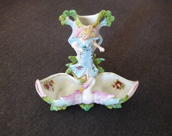 Continenetal porcelain bud vase.