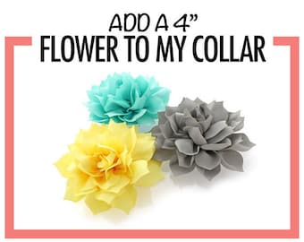 Dog Collar Flower // 4 inch