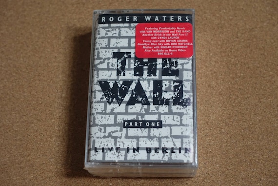 The Wall Live In Berlin (Rare Still SEALED Double 2 Cassettes) by Roger Waters of Pink Floyd Vintage Cassette Tape