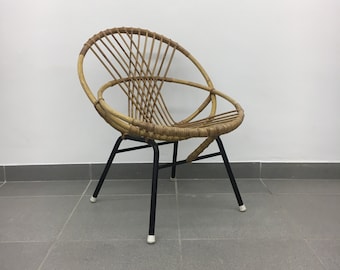 Rattan Chair 1960 's Vintage rattan chair