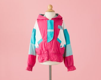 Vintage Osh Kosh Hooded Dolman Sleeve Jacket (Girls Size 5/6)