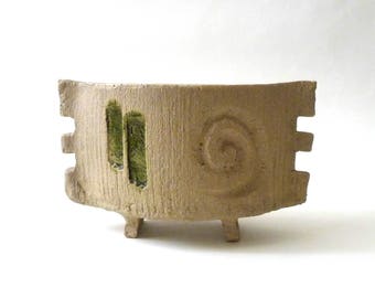 Modernist Ceramic Ikebana Vase japanese Modern Mid Century Modern