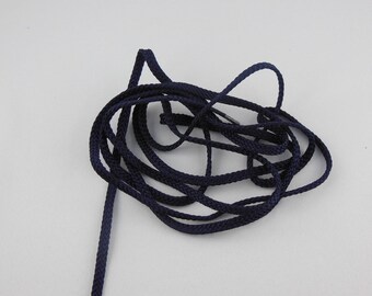 Navy color rayon braided cord