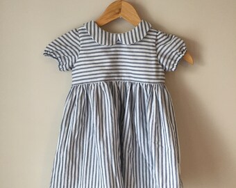 Striped Peter Pan Collar Dress
