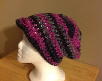 child size slouchy newsboy beanie