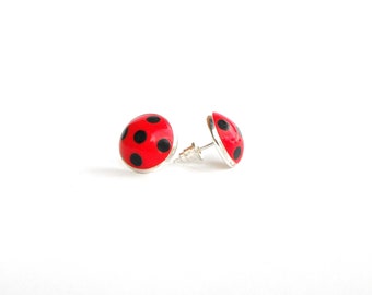 Ladybug earring, STAINLESS STEEL Miraculous ladybug earrings, Ladybug prodigy, Marinette Cheng, Ladybug Cosplay, Tales of Ladybug & Cat Noir
