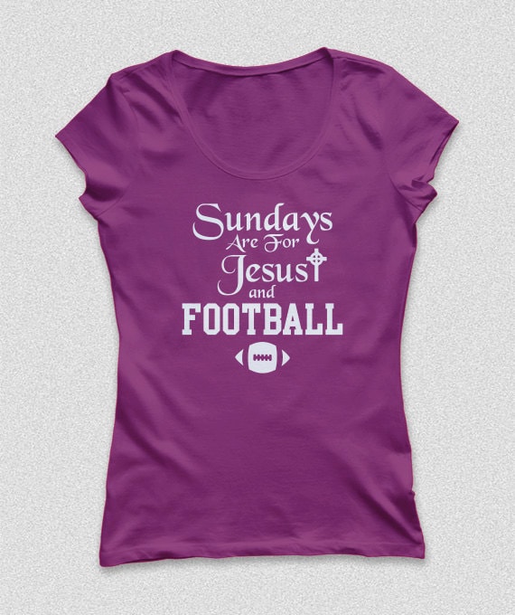 Sundays Are For Jesus and Football Womens Shirts S-XXL Available American Football shirt 2016