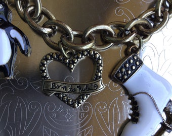 vintage Born to rule charm bracelet