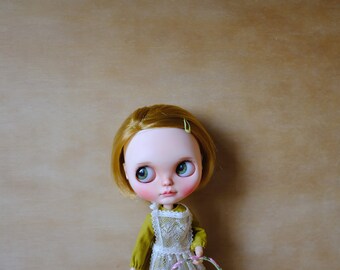 blythe vintage mustard lace dress set