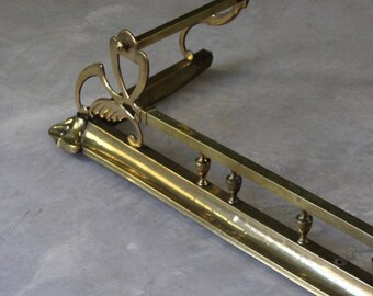 Art Nouveau Brass Fire Fender