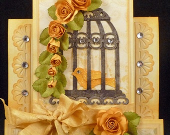 Birdcage and Cards SVG Cut files and Templates